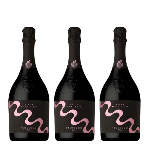 Villa Marcello Prosecco Rose 75cl Treble Prosecco Set